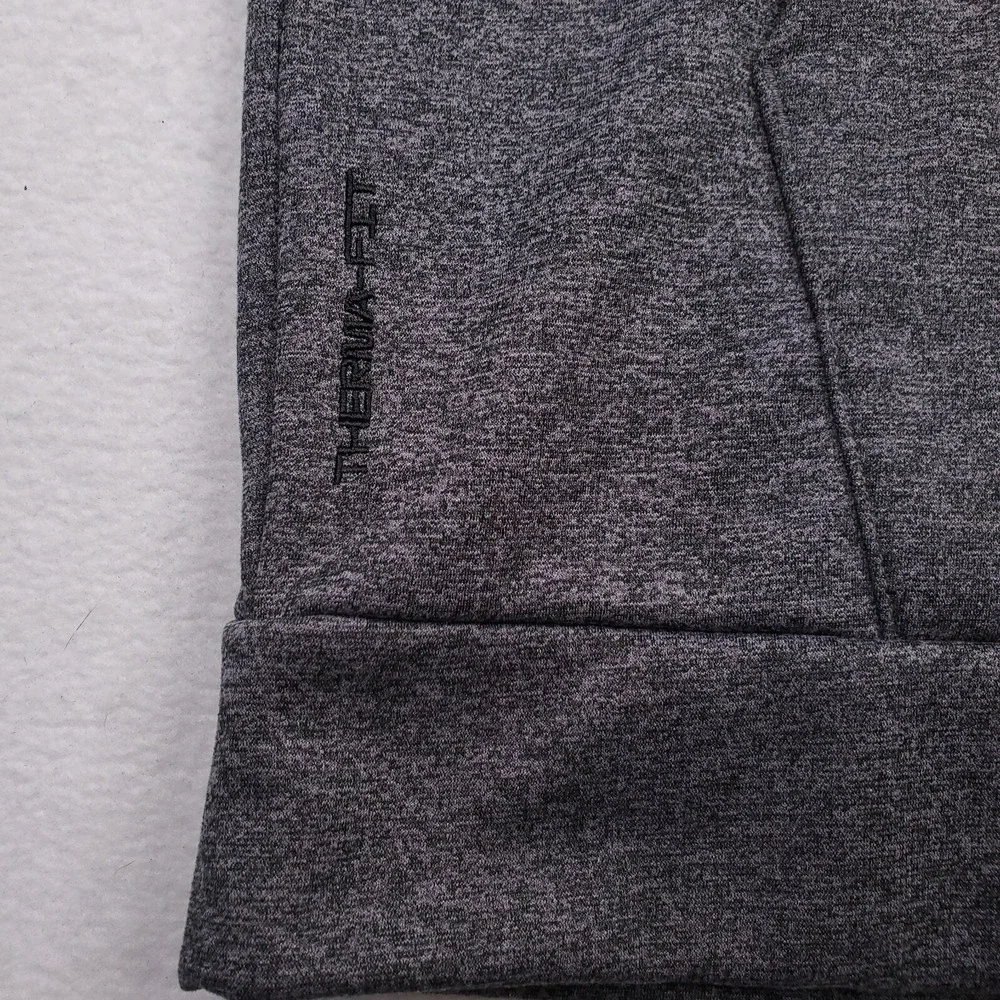 Nike‎ Hoodie Mens Large Gray Therma Fit Fleece Pullover Sweathshirt Swoosh Logo